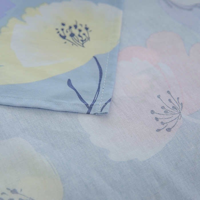 91家纺网 家纺一手货源 找家纺 优家居工厂店 2026新款13360纯棉床单单件印花全棉加厚大学生宿舍三件套 百合密语-兰