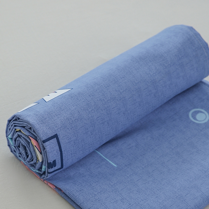 91家纺网 家纺一手货源 找家纺 优家居工厂店 2026新款13360纯棉床单单件印花全棉加厚大学生宿舍三件套 缤纷季节