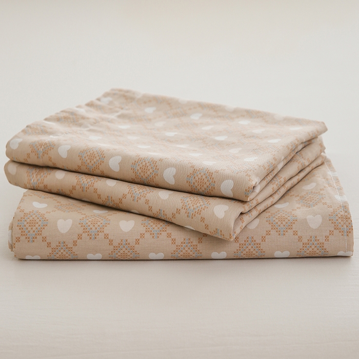 91家纺网 家纺一手货源 找家纺 优家居工厂店 2026新款13360纯棉床单单件印花全棉加厚大学生宿舍三件套 黛丽丝