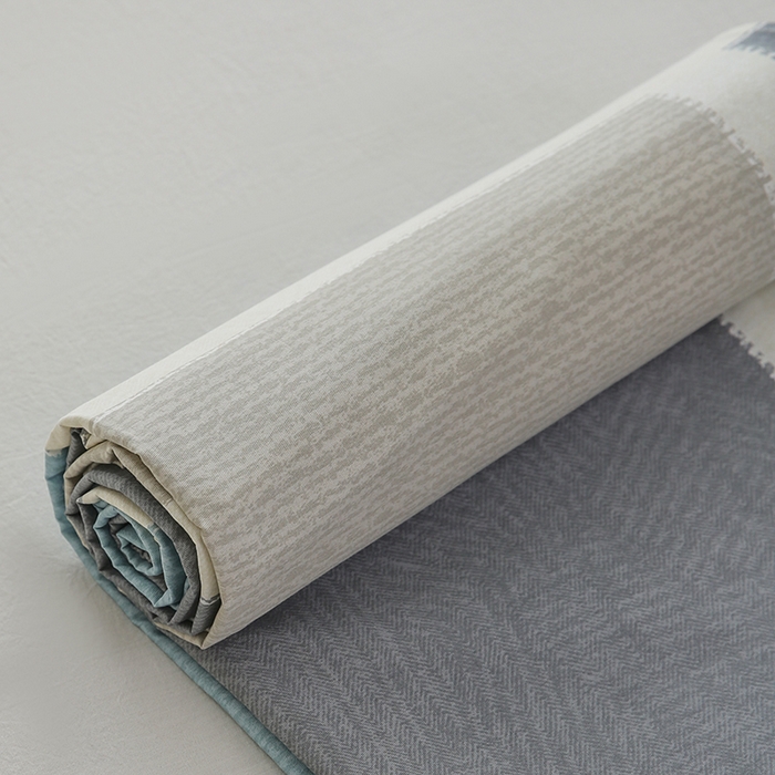 91家纺网 家纺一手货源 找家纺 优家居工厂店 2026新款13360纯棉床单单件印花全棉加厚大学生宿舍三件套 范特西