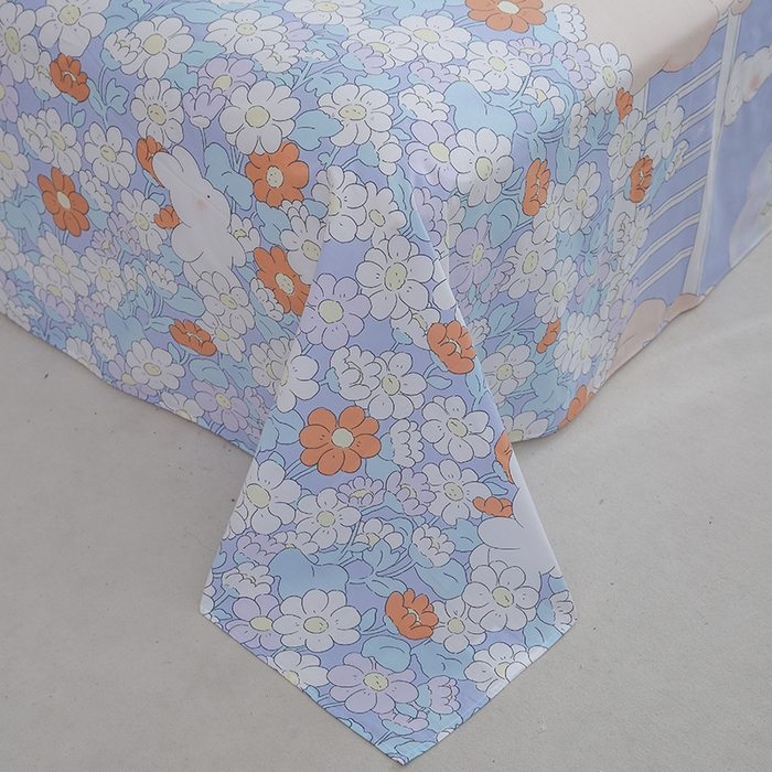 91家纺网 家纺一手货源 找家纺 优家居工厂店 2026新款13360纯棉床单单件印花全棉加厚大学生宿舍三件套 憨憨熊