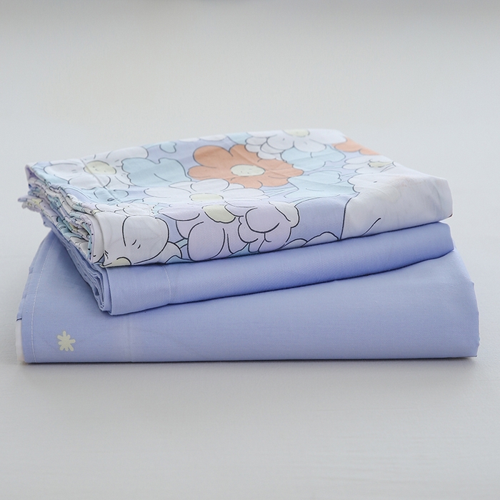 91家纺网 家纺一手货源 找家纺 优家居工厂店 2026新款13360纯棉床单单件印花全棉加厚大学生宿舍三件套 憨憨熊