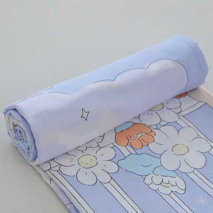 91家纺网 家纺一手货源 找家纺 优家居工厂店 2026新款13360纯棉床单单件印花全棉加厚大学生宿舍三件套 憨憨熊