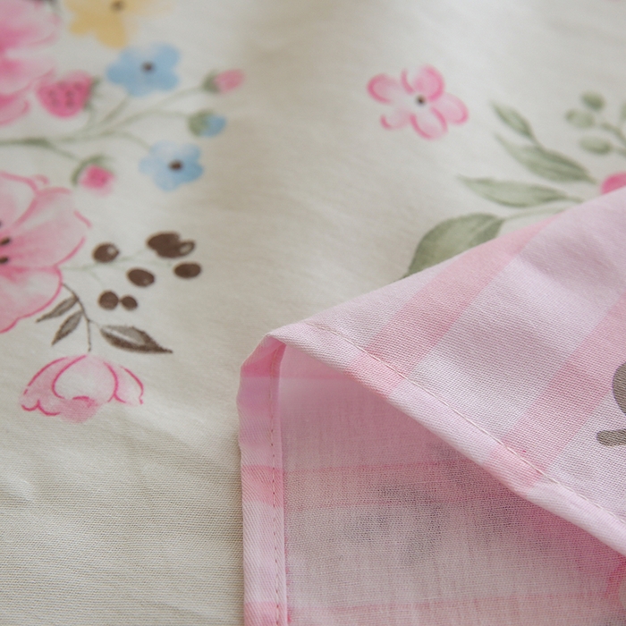 91家纺网 家纺一手货源 找家纺 优家居工厂店 2026新款13360纯棉床单单件印花全棉加厚大学生宿舍三件套 花香语意