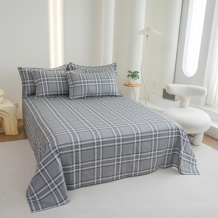 91家纺网 家纺一手货源 找家纺 优家居工厂店 2026新款13360纯棉床单单件印花全棉加厚大学生宿舍三件套 科纳特