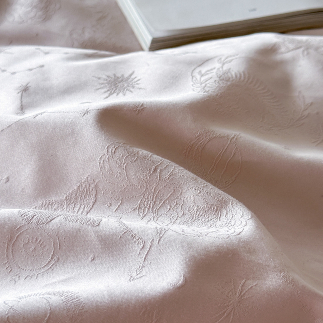 91家纺网 家纺一手货源 找家纺 涵美人家纺 2025新款长绒棉真50双股高支全棉提花四件套纯棉 星辰123