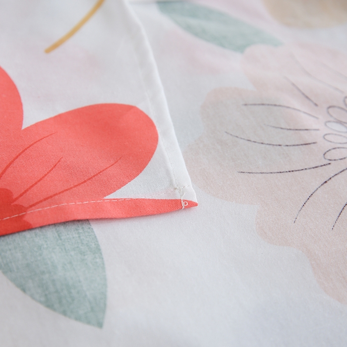 91家纺网 家纺一手货源 找家纺 优家居工厂店 2026新款13360纯棉床单单件印花全棉加厚大学生宿舍三件套 留恋花梦