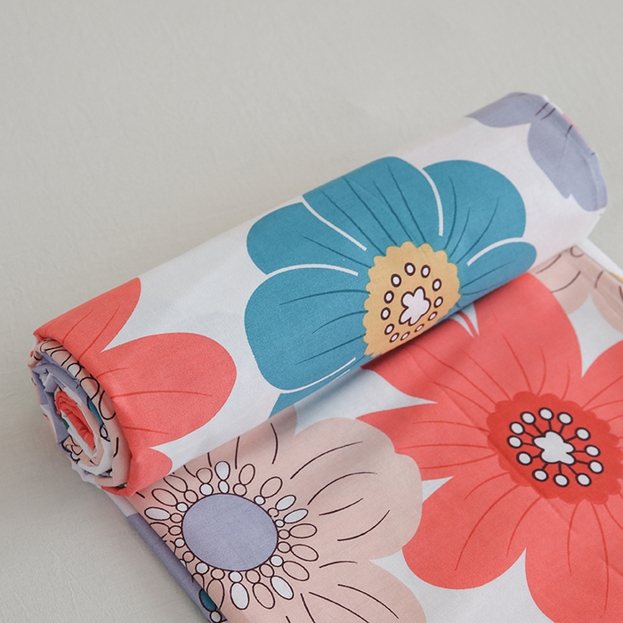 91家纺网 家纺一手货源 找家纺 优家居工厂店 2026新款13360纯棉床单单件印花全棉加厚大学生宿舍三件套 留恋花梦