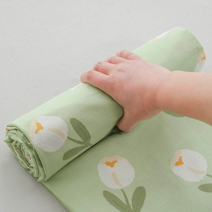 91家纺网 家纺一手货源 找家纺 优家居工厂店 2026新款13360纯棉床单单件印花全棉加厚大学生宿舍三件套 暖阳朵