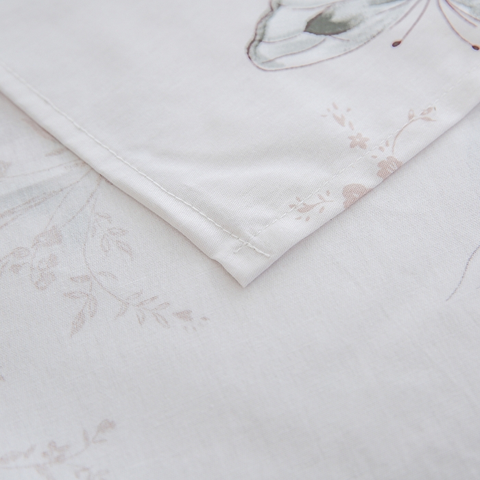 91家纺网 家纺一手货源 找家纺 优家居工厂店 2026新款13360纯棉床单单件印花全棉加厚大学生宿舍三件套 翩蝶