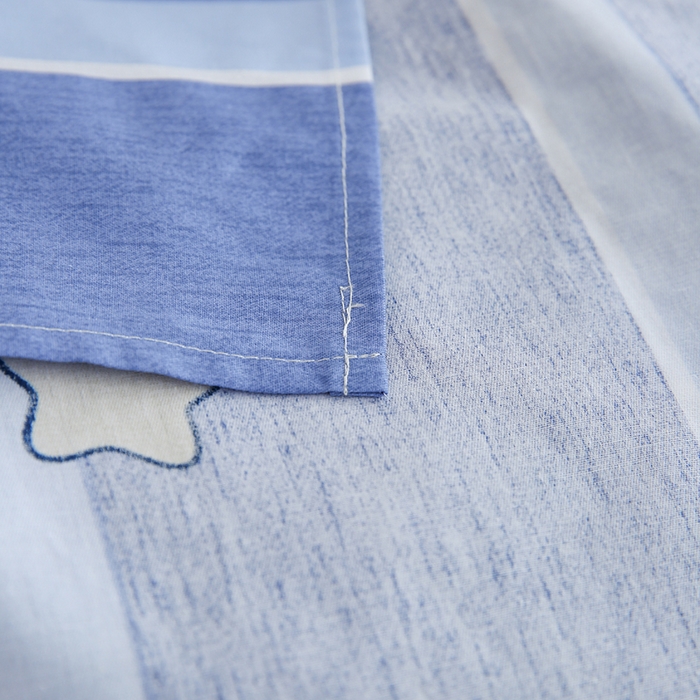 91家纺网 家纺一手货源 找家纺 优家居工厂店 2026新款13360纯棉床单单件印花全棉加厚大学生宿舍三件套 清风徐徐