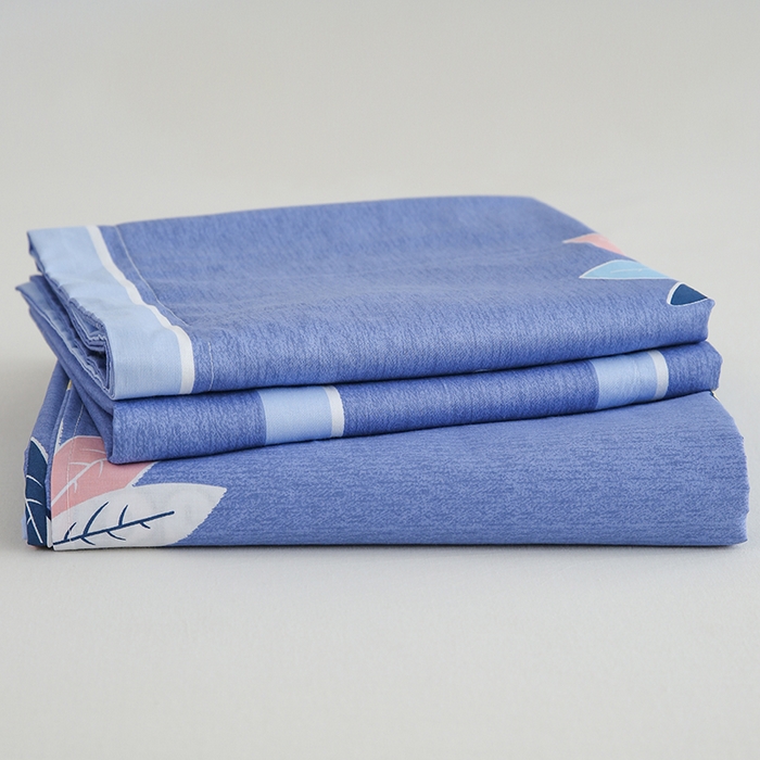 91家纺网 家纺一手货源 找家纺 优家居工厂店 2026新款13360纯棉床单单件印花全棉加厚大学生宿舍三件套 清风徐徐