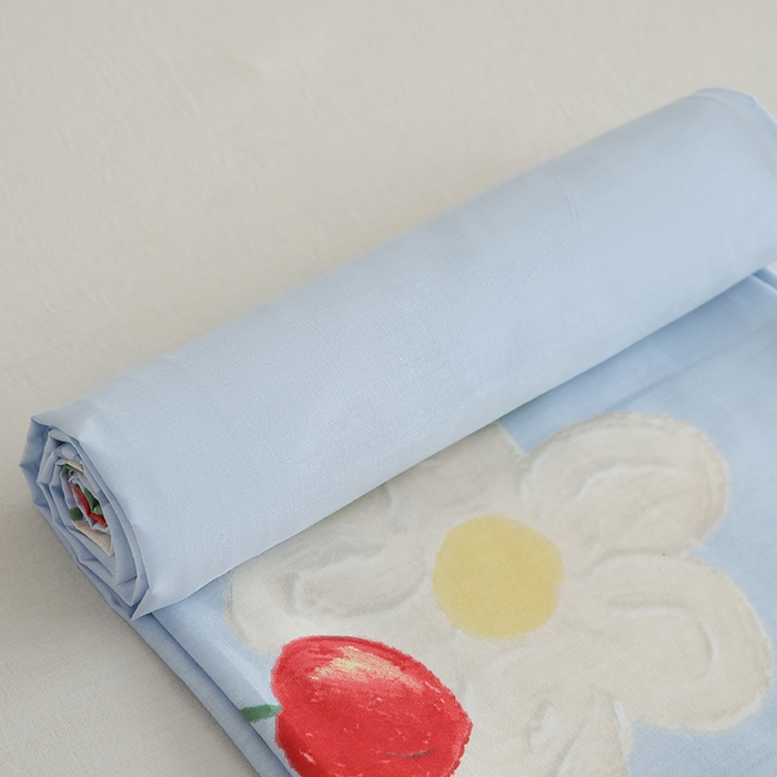 91家纺网 家纺一手货源 找家纺 优家居工厂店 2026新款13360纯棉床单单件印花全棉加厚大学生宿舍三件套 如梦花季