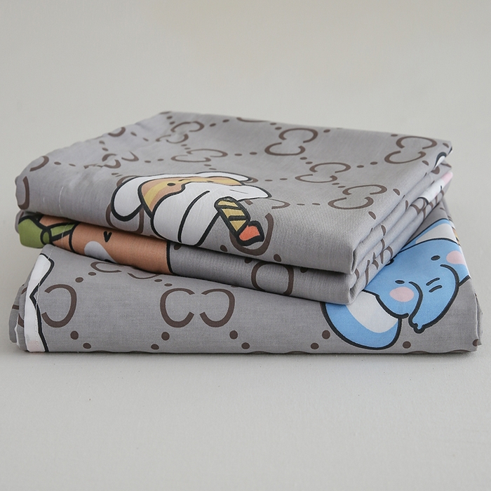 91家纺网 家纺一手货源 找家纺 优家居工厂店 2026新款13360纯棉床单单件印花全棉加厚大学生宿舍三件套 尚酷派对