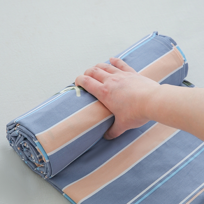 91家纺网 家纺一手货源 找家纺 优家居工厂店 2026新款13360纯棉床单单件印花全棉加厚大学生宿舍三件套 岁月花恋-灰