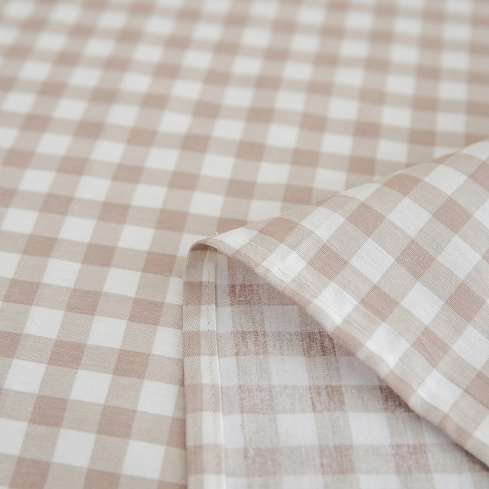 91家纺网 家纺一手货源 找家纺 优家居工厂店 2026新款13360纯棉床单单件印花全棉加厚大学生宿舍三件套 塔米-咖