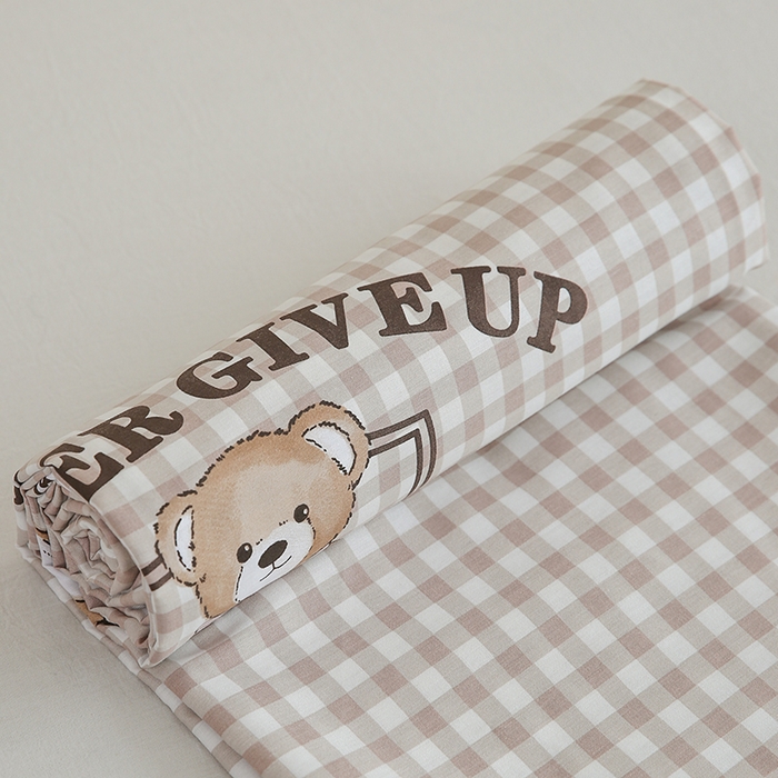 91家纺网 家纺一手货源 找家纺 优家居工厂店 2026新款13360纯棉床单单件印花全棉加厚大学生宿舍三件套 塔米-咖