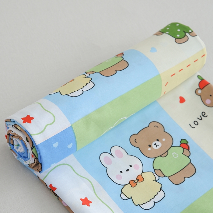 91家纺网 家纺一手货源 找家纺 优家居工厂店 2026新款13360纯棉床单单件印花全棉加厚大学生宿舍三件套 甜甜日子