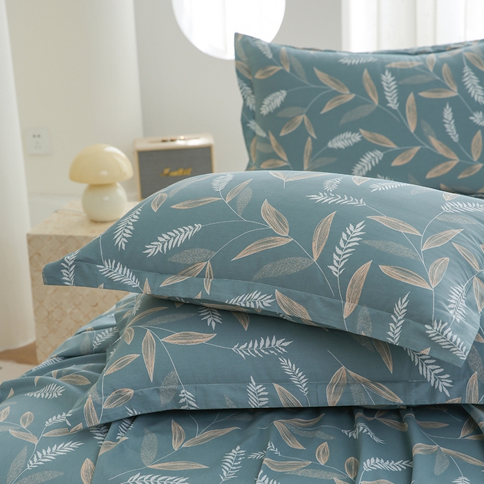 91家纺网 家纺一手货源 找家纺 优家居工厂店 2026新款13360纯棉床单单件印花全棉加厚大学生宿舍三件套 意暖时光