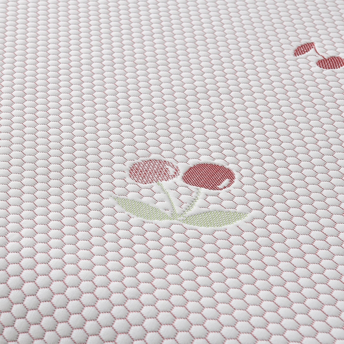 91家纺网 家纺一手货源 找家纺 优家居工厂店 A类2026夏季冰丝席裙款豆豆凉席三件套刺绣花边蕾丝花边床裙可机洗水洗 盛夏-樱桃