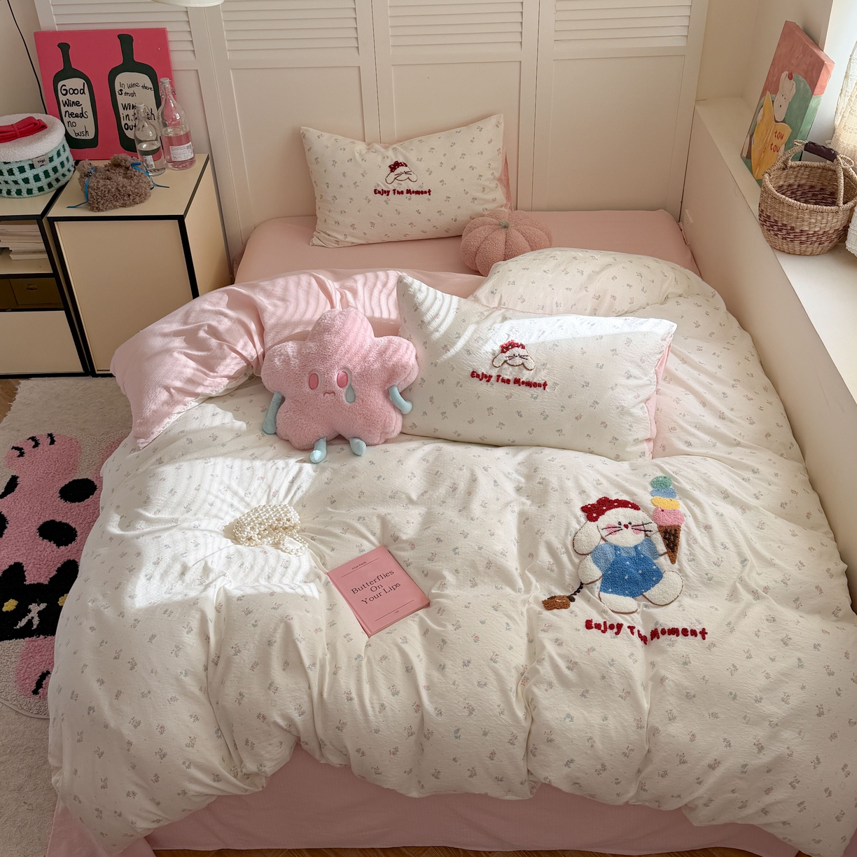 91家纺网 家纺一手货源 找家纺 美乐迪家纺 2025新款大版牛奶绒四件套 豹纹猫