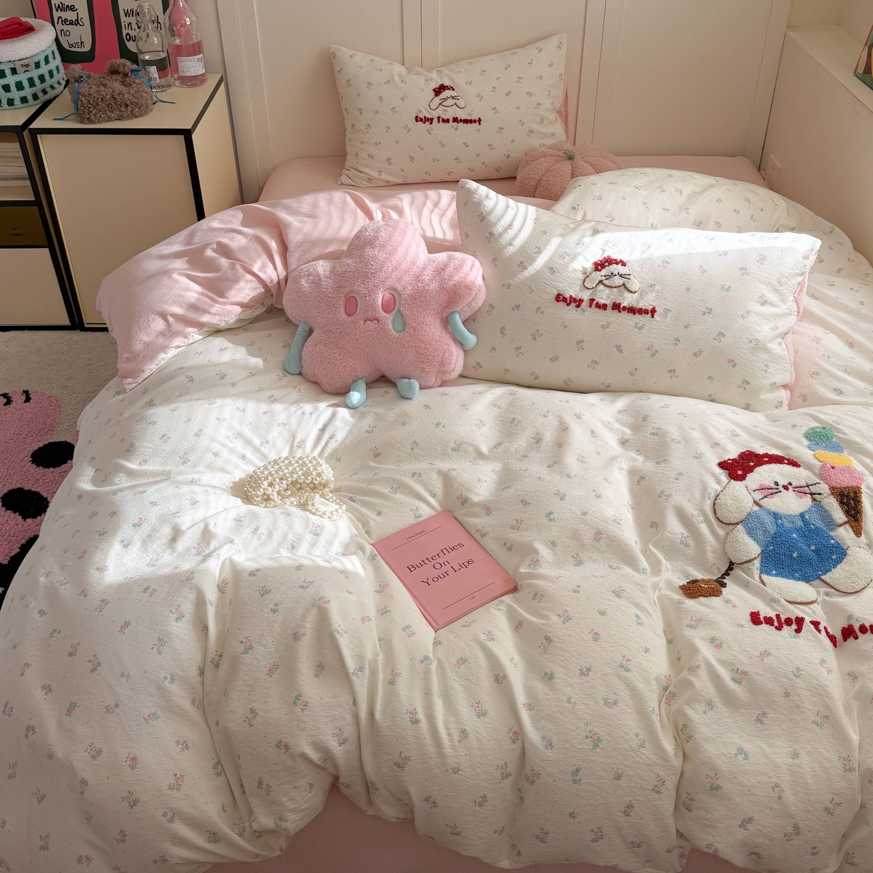 91家纺网 家纺一手货源 找家纺 （总）美乐迪家纺 2026新款云感双层纱毛巾绣四件套（会员-2）