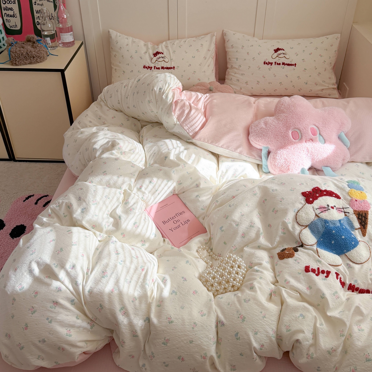 91家纺网 家纺一手货源 找家纺 （总）美乐迪家纺 2026新款云感双层纱毛巾绣四件套（会员-2）