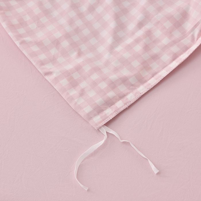 91家纺网 家纺一手货源 找家纺 （总）优家居工厂店 2026新款A类超柔舒适水洗棉韩式花边四件套小清新格子纯色学生三件套