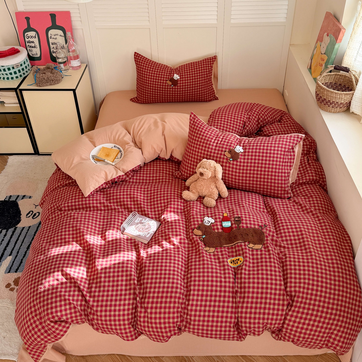 91家纺网 家纺一手货源 找家纺 （总）美乐迪家纺 2026新款云感双层纱毛巾绣四件套（会员-2）