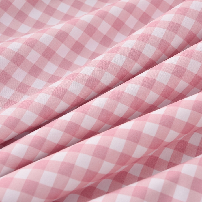 91家纺网 家纺一手货源 找家纺 优家居工厂店 2026新款A类超柔舒适水洗棉韩式花边四件套小清新格子纯色学生三件套 奶油-粉蓝