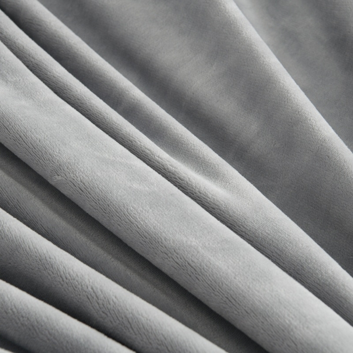 91家纺网 家纺一手货源 找家纺 优家居工厂店 2026新款高克重240克雕花烂花夹棉床盖四件套床单四件套牛奶绒床裙四件套 朱丽叶-灰