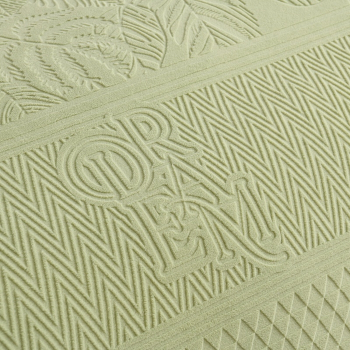 91家纺网 家纺一手货源 找家纺 优家居工厂店 2026新款高克重240克雕花烂花夹棉床盖四件套床单四件套牛奶绒床裙四件套 朱丽叶-绿