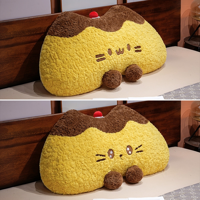 91家纺网 家纺一手货源 找家纺 （总）仟亿莱 2026新款月牙布丁猫刷花大靠背