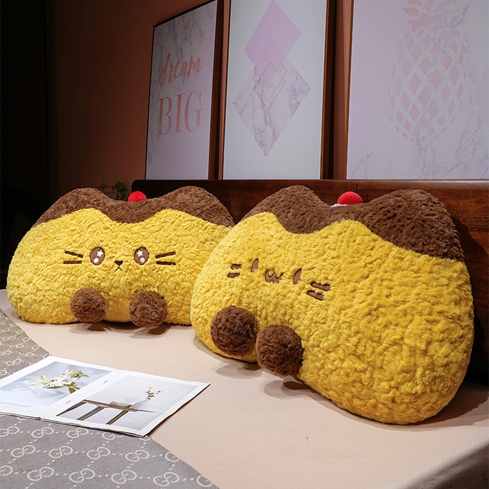 91家纺网 家纺一手货源 找家纺 （总）仟亿莱 2026新款月牙布丁猫刷花大靠背