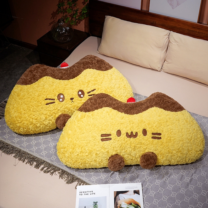 91家纺网 家纺一手货源 找家纺 （总）仟亿莱 2026新款月牙布丁猫刷花大靠背