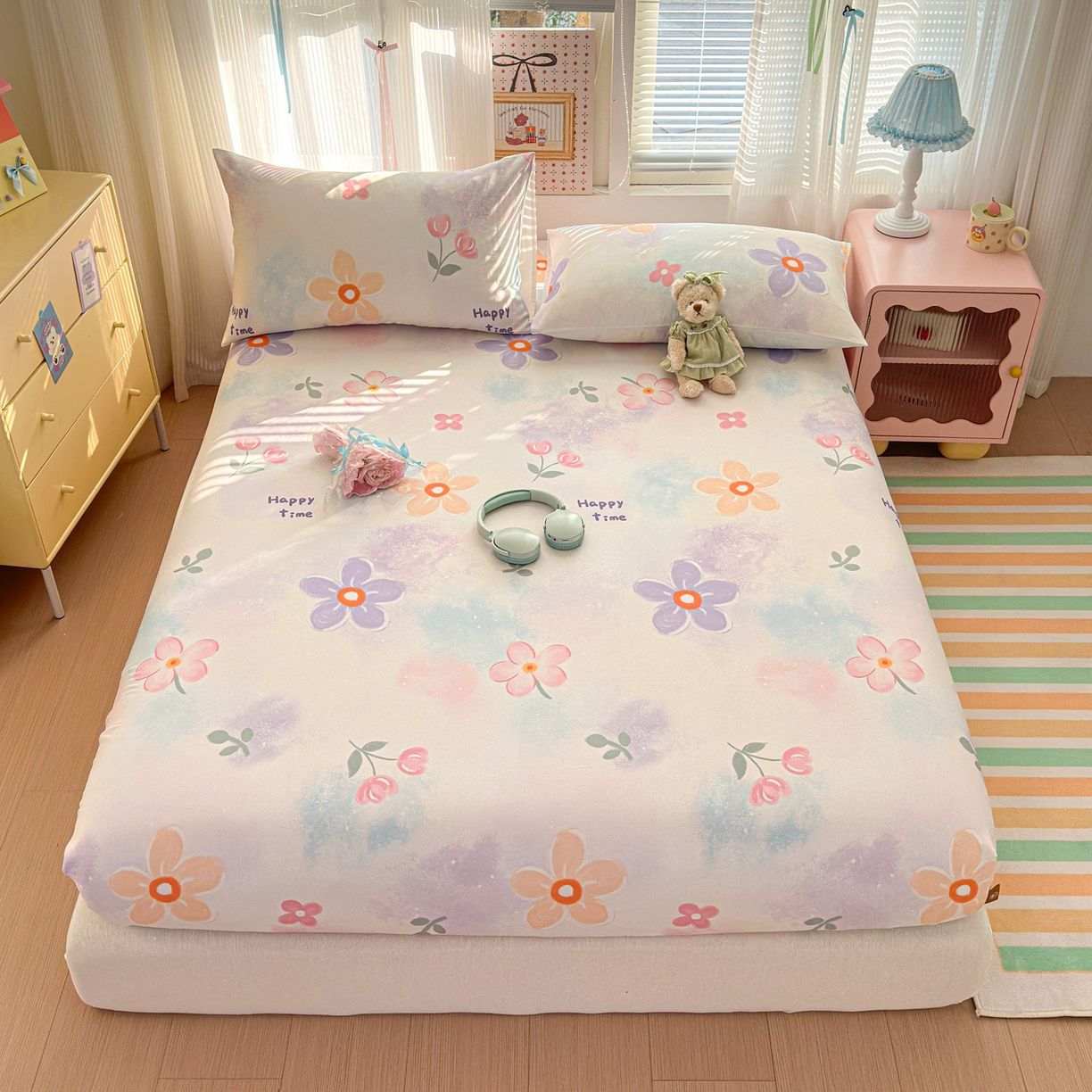 91家纺网 家纺一手货源 找家纺 （总）女子家纺 2026新款全棉老粗布床笠