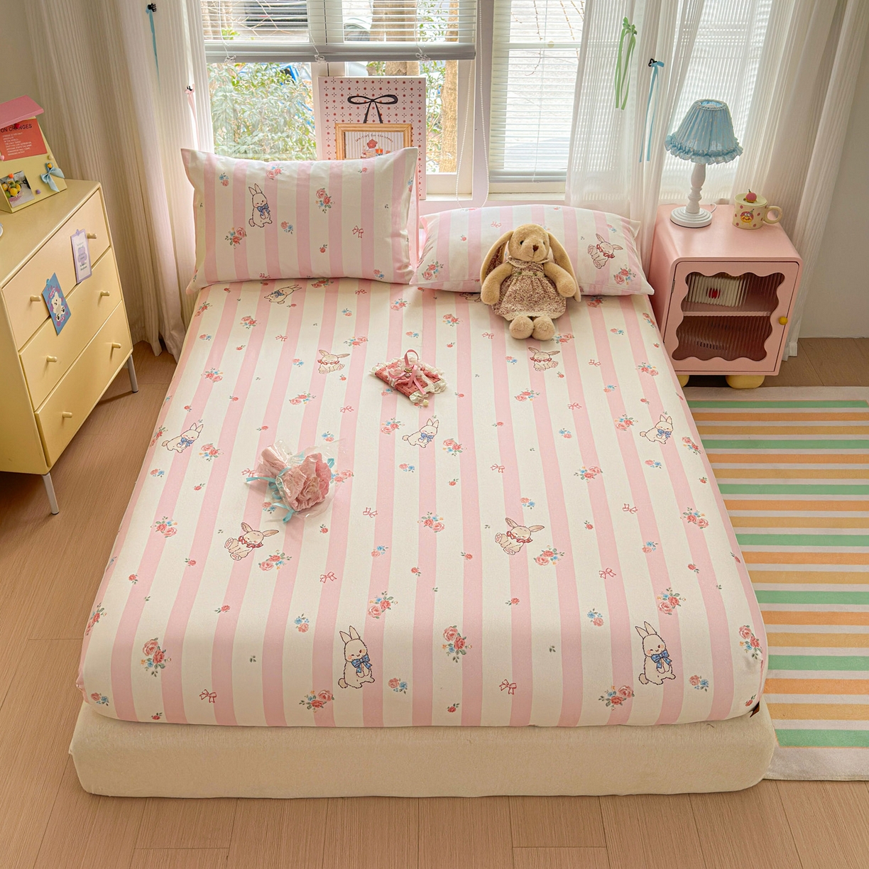 91家纺网 家纺一手货源 找家纺 （总）女子家纺 2026新款全棉老粗布床笠