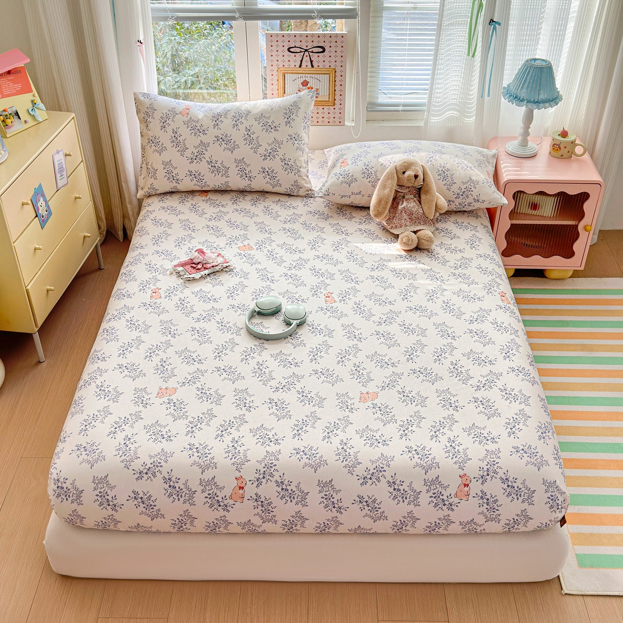 91家纺网 家纺一手货源 找家纺 （总）女子家纺 2026新款全棉老粗布床笠