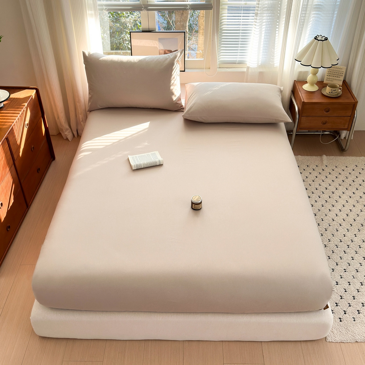 91家纺网 家纺一手货源 找家纺 （总）女子家纺 2026新款全棉老粗布床笠