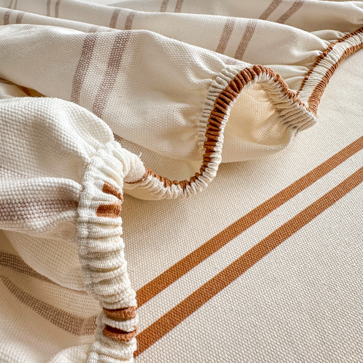 91家纺网 家纺一手货源 找家纺 女子家纺 2026新款全棉老粗布床笠 风月-米