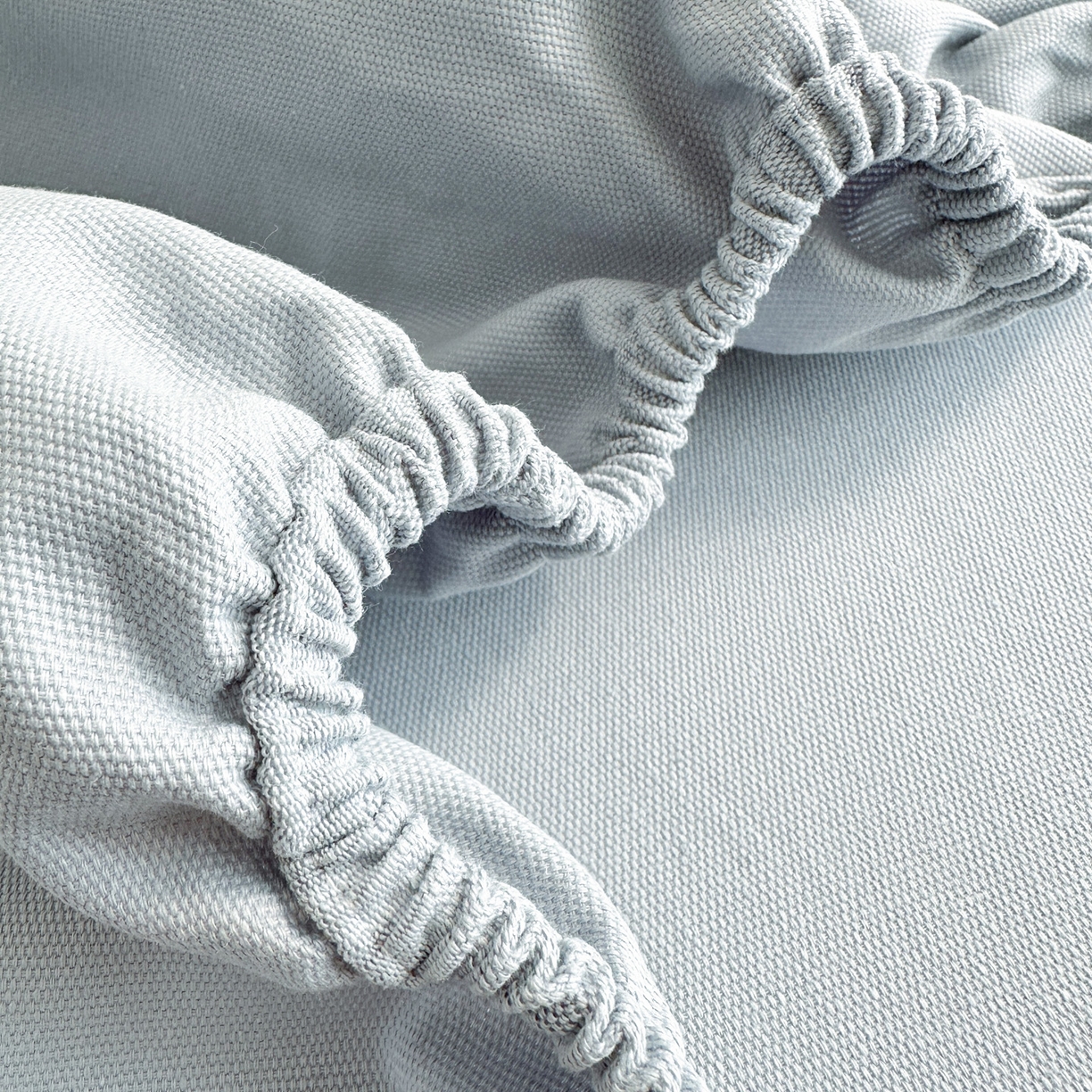 91家纺网 家纺一手货源 找家纺 女子家纺 2026新款全棉老粗布床笠 海蓝