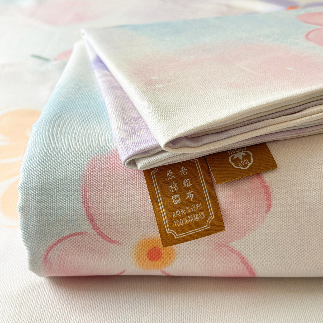 91家纺网 家纺一手货源 找家纺 女子家纺 2026新款全棉老粗布床笠 梦境