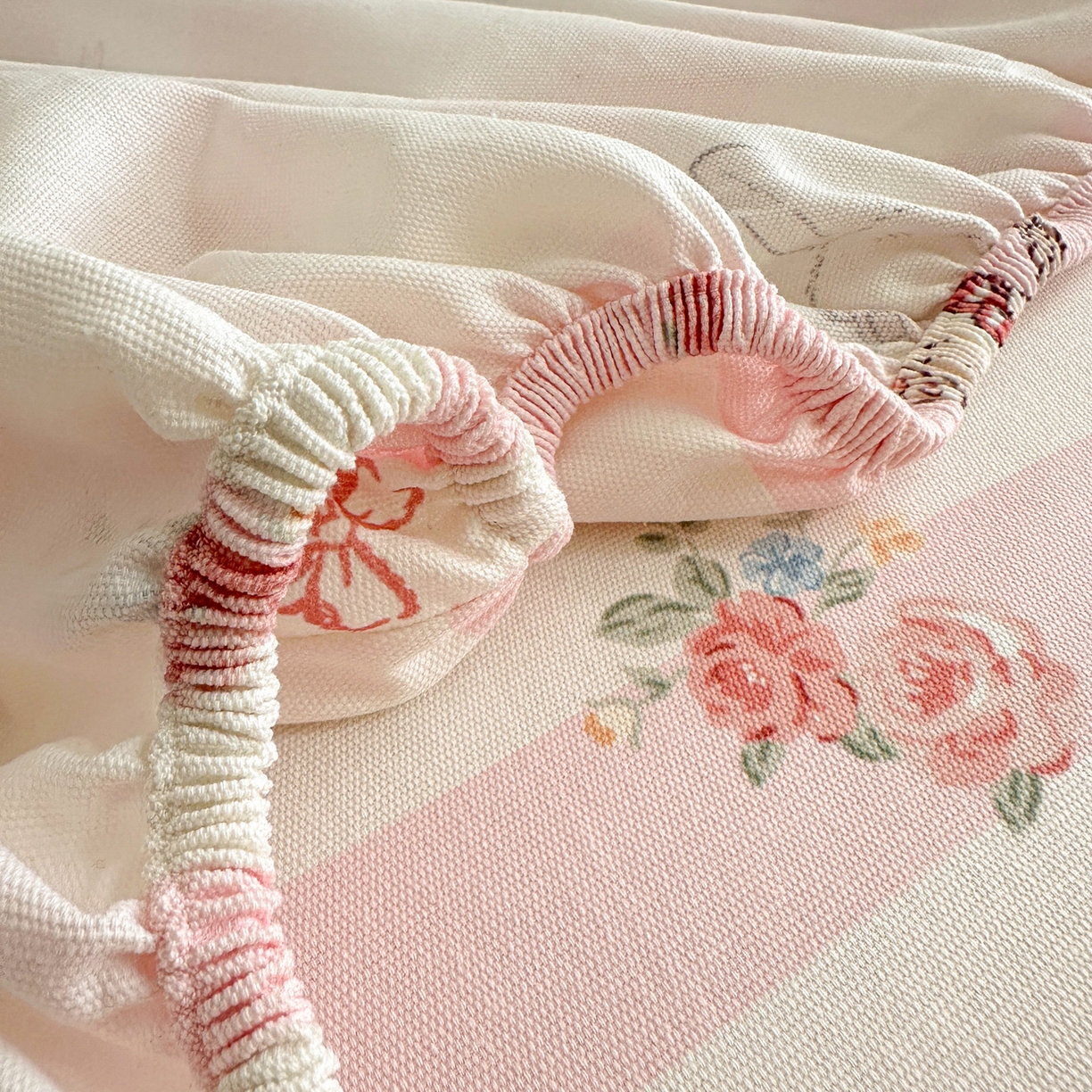 91家纺网 家纺一手货源 找家纺 女子家纺 2026新款全棉老粗布床笠 奇奇兔