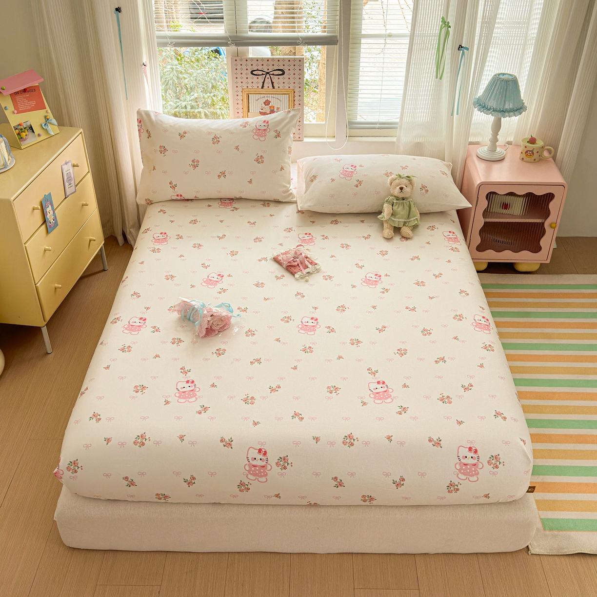 女子家纺 2026新款全棉老粗布床笠 小甜甜