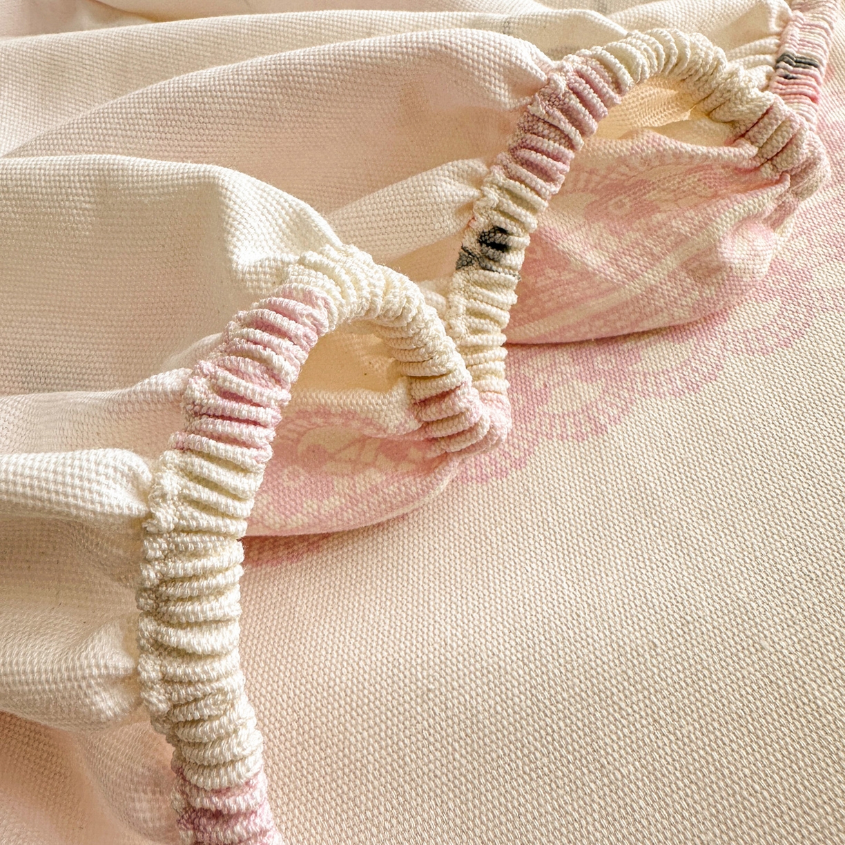 91家纺网 家纺一手货源 找家纺 女子家纺 2026新款全棉老粗布床笠 星愿