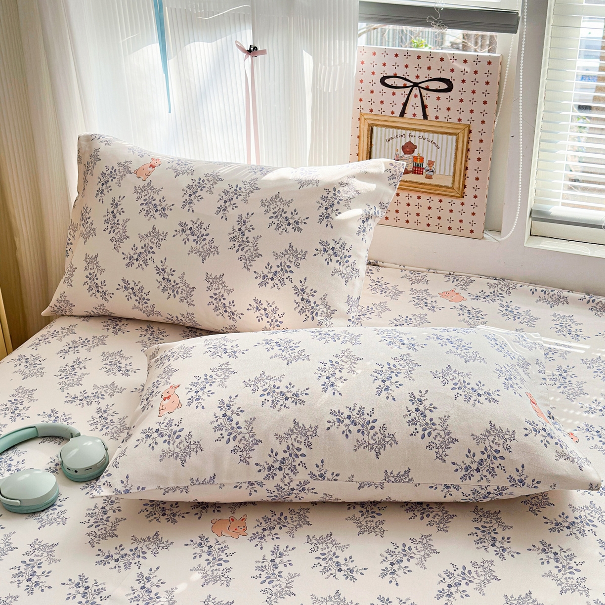 91家纺网 家纺一手货源 找家纺 女子家纺 2026新款全棉老粗布床笠 醒春