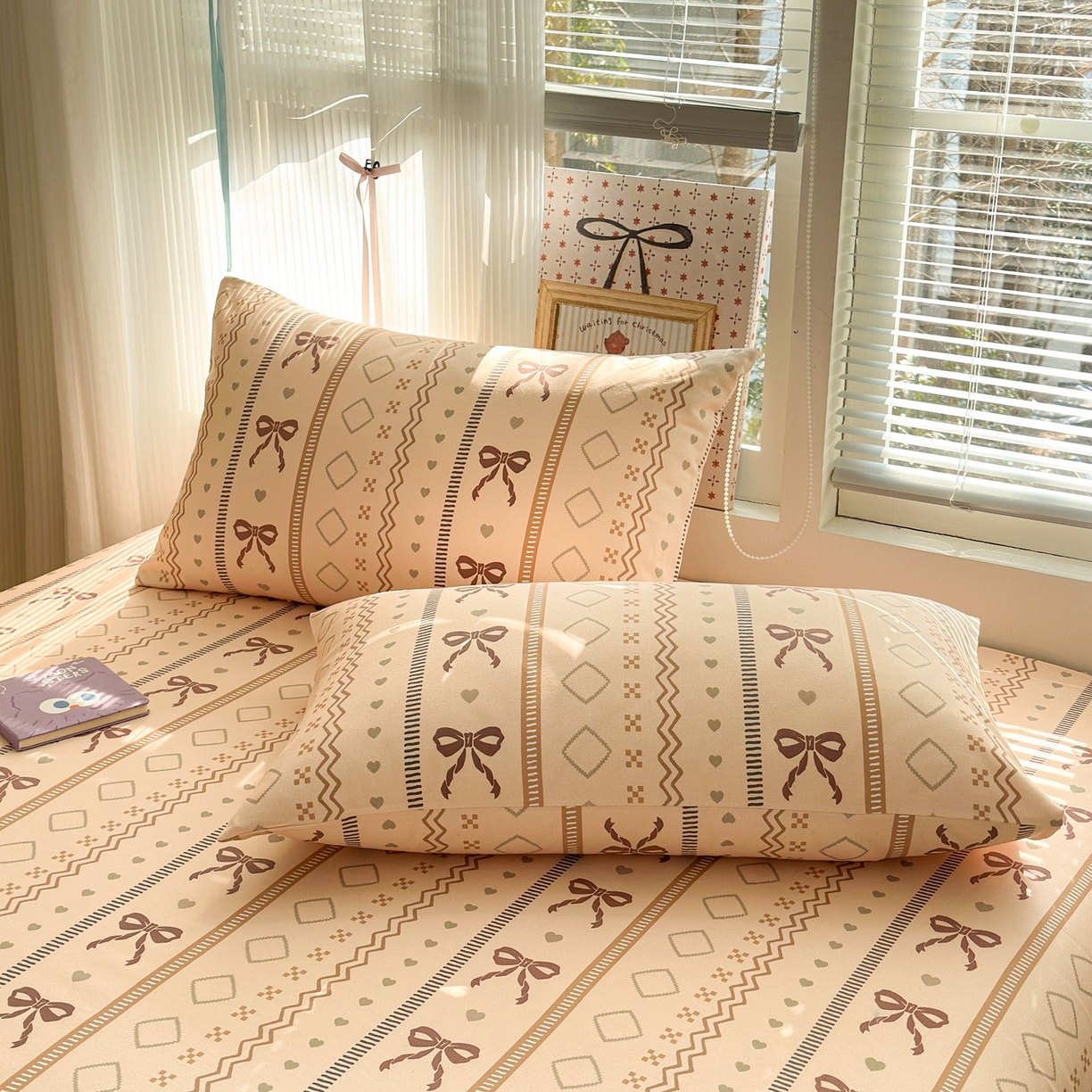 91家纺网 家纺一手货源 找家纺 女子家纺 2026新款全棉老粗布床笠 幸运结