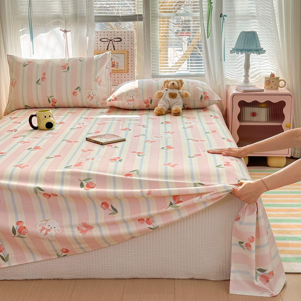 91家纺网 家纺一手货源 找家纺 （总）女子家纺 2026新款全棉老粗布床单