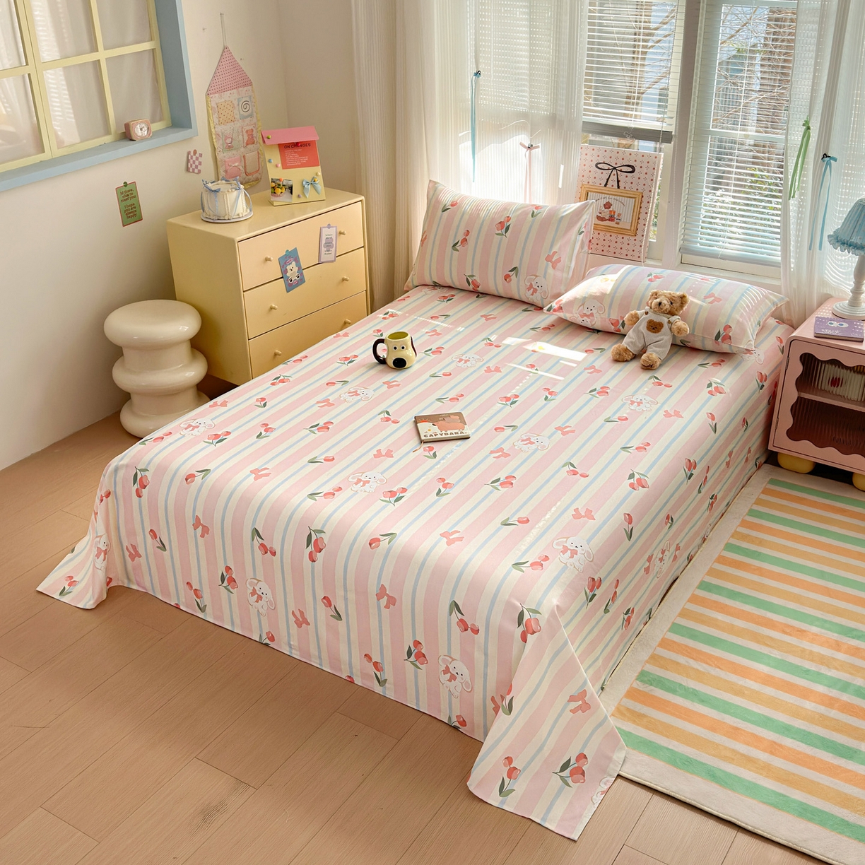 91家纺网 家纺一手货源 找家纺 （总）女子家纺 2026新款全棉老粗布床单