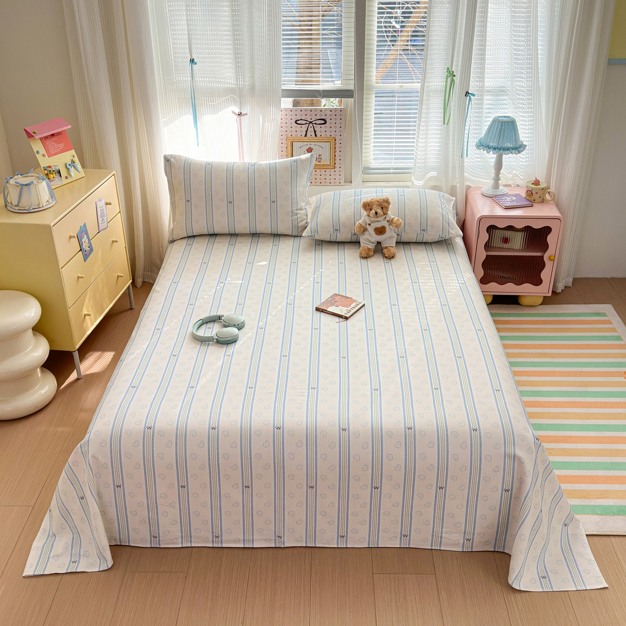 91家纺网 家纺一手货源 找家纺 （总）女子家纺 2026新款全棉老粗布床单